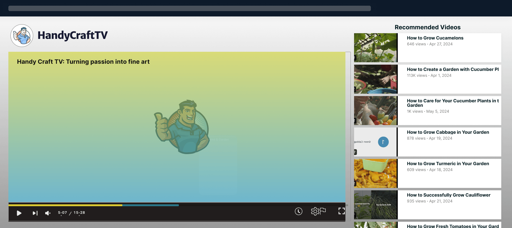 humix video hosting on domain